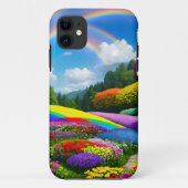Rainbow Hills and Flowers Two Case-Mate iPhone Case (Achterkant)