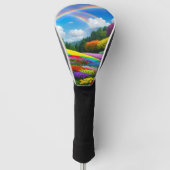 Rainbow Hills and Flowers Two Golfheadcover (Voorkant)