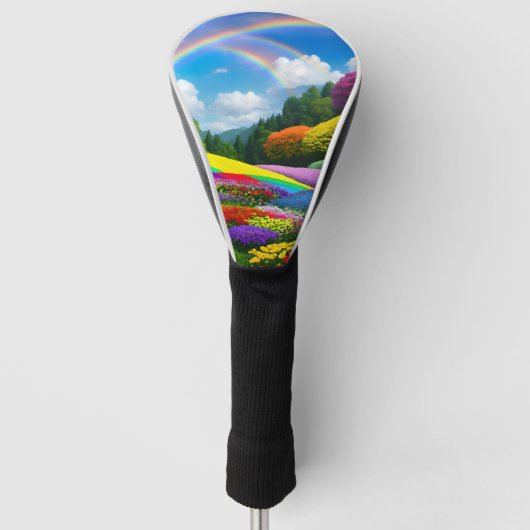 Rainbow Hills and Flowers Two Golfheadcover (Voorkant)