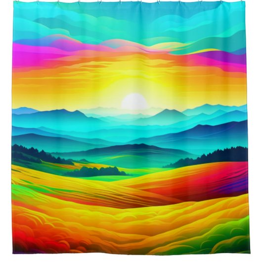 Rainbow Hills Douchegordijn (Voorkant)