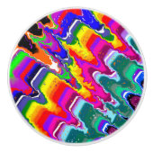 Rainbow Hills Fluid Art Keramische Knop (Voorkant)