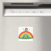 Rainbow Hippie Magnet (Insitu (Vaatwasser))
