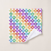 Rainbow hippie-patroon bad handdoek (Wasdoekje)