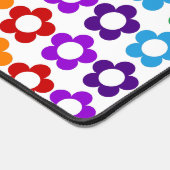 Rainbow hippie-patroon bureaumat (Hoek)