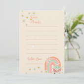 Rainbow Hippie Verjaardag Tijd Capsule Bericht Kaa Feestdagenkaart (Staand voorkant)