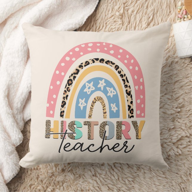 Rainbow History Teacher Kussen (Deken)