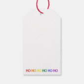 Rainbow Ho Ho Ho Gift Label Cadeaulabel (Achterkant)