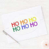 Rainbow Ho Ho Ho Stickers (Envelop)
