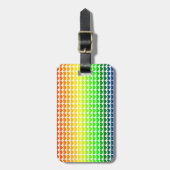 RAINBOW HOARTS BAGAGELABEL (Voorkant verticaal)