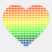 RAINBOW HOARTS HART STICKER (Voorkant)
