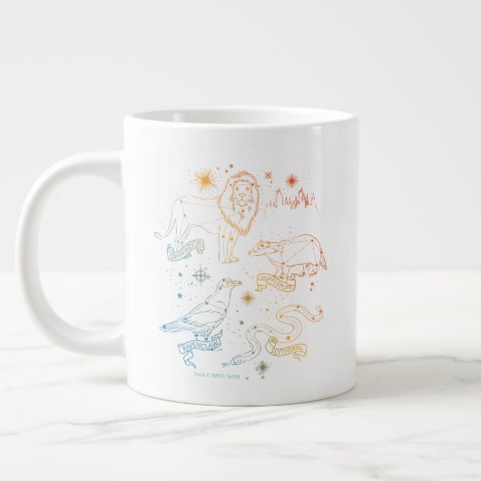 Rainbow HOGWARTS™ Houses Constellations Grote Koffiekop (Links)