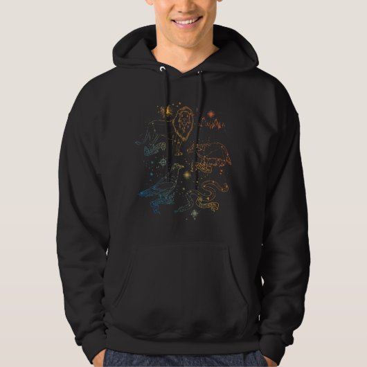 Rainbow HOGWARTS™ Houses Constellations Hoodie (Voorkant)