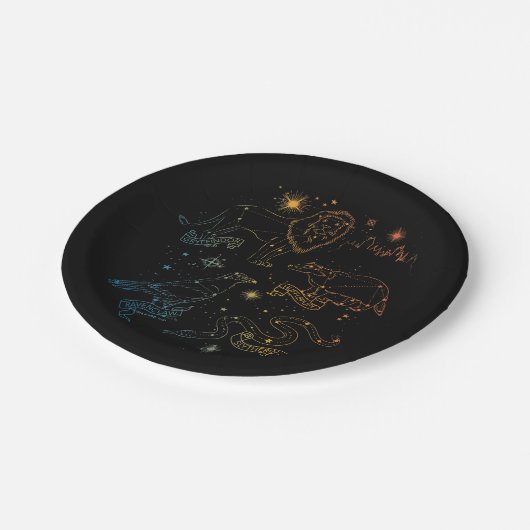 Rainbow HOGWARTS™ Houses Constellations Papieren Bordje (Gekanteld)