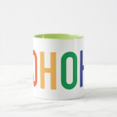 Rainbow HoHoHo Santa Mok voor een kerstfeest (Midden)