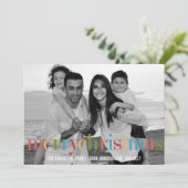 RAINBOW Holiday-fotokaarten Feestdagenkaart (Staand voorkant)