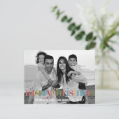 RAINBOW Holiday Photo Cards Postcard Feestdagenkaart (Staand voorkant)