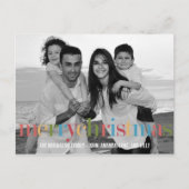 RAINBOW Holiday Photo Cards Postcard Feestdagenkaart (Voorkant)