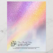Rainbow Holografen Glitter Ombre Lash Client Recor (Achterkant)