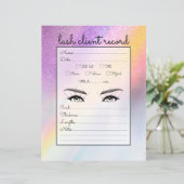 Rainbow Holografen Glitter Ombre Lash Client Recor (Staand voorkant)