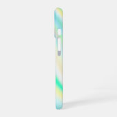 Rainbow Hologram Girly Luxe Stijlvolle Chic Trendy iPhone 16 Hoesje (Linkerkant)