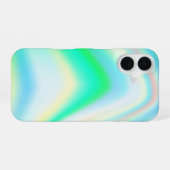 Rainbow Hologram Girly Luxe Stijlvolle Chic Trendy iPhone 16 Hoesje (Achterkant horizontaal)