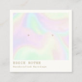 Rainbow Hologram Stud die beeldscherm verdient Vierkante Visitekaartje (Voorkant)