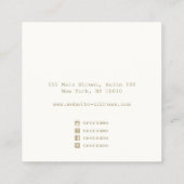 Rainbow Hologram Stud die beeldscherm verdient Vierkante Visitekaartje (Achterkant)