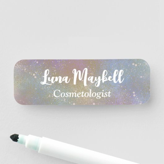 Rainbow Holographic Business Naamplaatje (In situ)