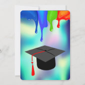 Rainbow Holographic Drip Afstuderen Kaart (Achterkant)
