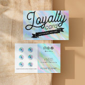 Rainbow Holographic Esthetician Social Media Klantenkaartje