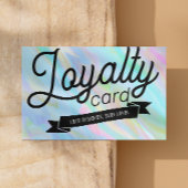 Rainbow Holographic Esthetician Social Media Klantenkaartje