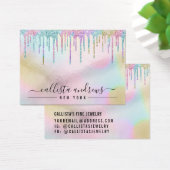 Rainbow Holographic Glitter Drift Bracelet Display Visitekaartje (Bureau)
