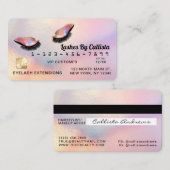 Rainbow Holographic Glitter Wimpers Credit Visitekaartje (Voorkant / Achterkant)