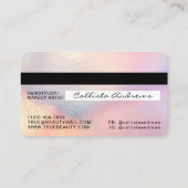 Rainbow Holographic Glitter Wimpers Credit Visitekaartje (Achterkant)