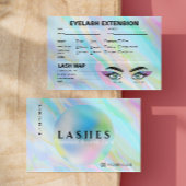 Rainbow Holographic Lash Record extensie Kaart