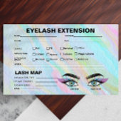 Rainbow Holographic Lash Record extensie Kaart