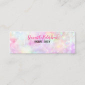 Rainbow Holographic Oorbel Sieraden Houder Display Mini Visitekaartje (Voorkant)