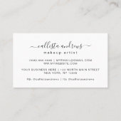 Rainbow Holographic Typography Make-up Artiest Visitekaartje (Achterkant)