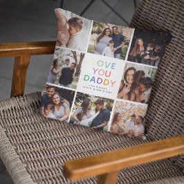 Rainbow 'HOOP VAN JE DADDY' Foto Collage Keepomwil Kussen