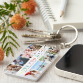 Rainbow 'HOOP VAN JE DADDY' Foto Collage Keepomwil Sleutelhanger (Voorkant Rechts)