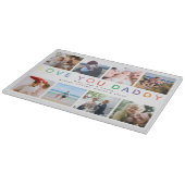 Rainbow 'HOOP VAN JE DADDY' Foto Collage Keepomwil Snijplank (Hoek)