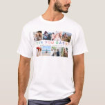 Rainbow 'HOOP VAN JE DADDY' Foto Collage Keepomwil T-shirt<br><div class="desc">Creëer je eigen speciale keepsake t-shirt voor papa! Design beschikt over 8 vierkante foto's naar keuze met moderne regenboogtypografie 'LOVE YOU DADDY' en naam/s.</div>