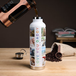 Rainbow 'HOOP VAN JE DADDY' Foto Collage Keepomwil Waterfles