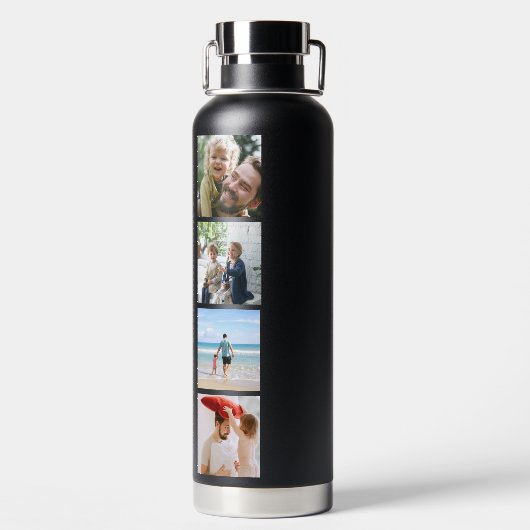 Rainbow 'HOOP VAN JE DADDY' Foto Collage Keepomwil Waterfles (Achterkant)