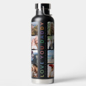 Rainbow 'HOOP VAN JE DADDY' Foto Collage Keepomwil Waterfles (Links)