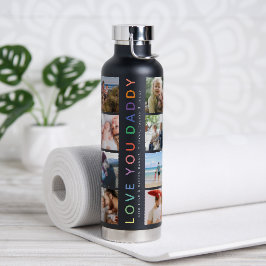 Rainbow 'HOOP VAN JE DADDY' Foto Collage Keepomwil Waterfles