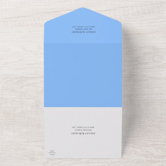 Rainbow, Hope & Happiness, bruiloft All In One Uitnodiging (Buitenkant)