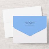 Rainbow, Hope & Happiness, bruiloft All In One Uitnodiging (Achterkant)