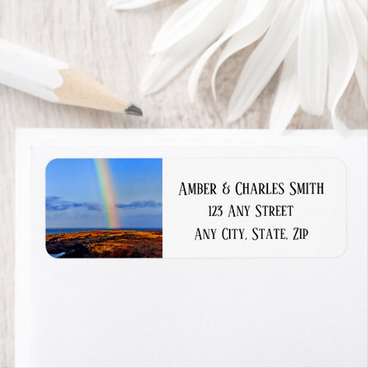 Rainbow, Hope & Happiness, bruiloft Etiket (Insitu)