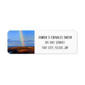 Rainbow, Hope & Happiness, bruiloft Etiket (Voorkant)